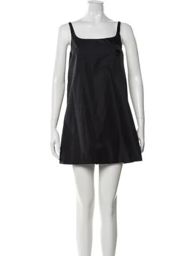Pre-owned Prada 2022 Mini Dress In Black