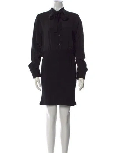 Pre-owned Prada 2022 Mini Dress In Black