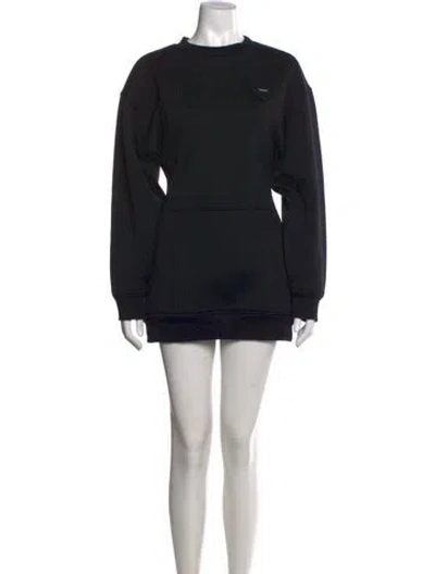 Pre-owned Prada 2022 Mini Dress In Black