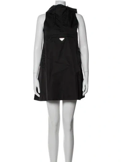 Pre-owned Prada 2022 Mini Dress In Black