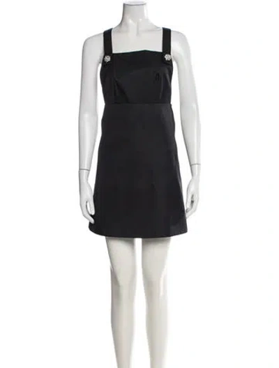 Pre-owned Prada 2022 Mini Dress In Black