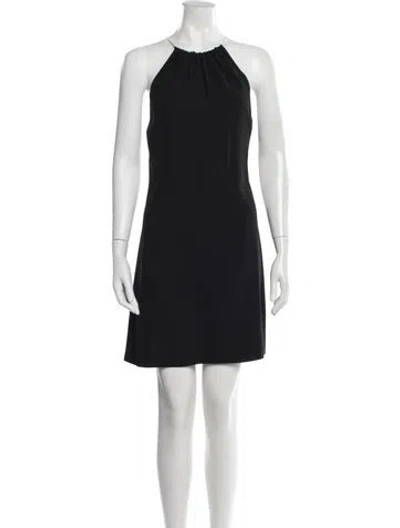 Pre-owned Prada 2022 Mini Dress In Black