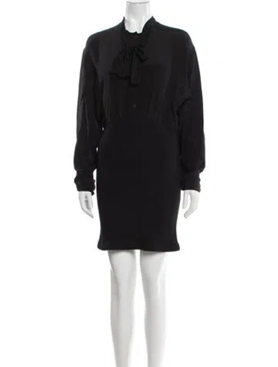 Pre-owned Prada 2022 Mini Dress In Black