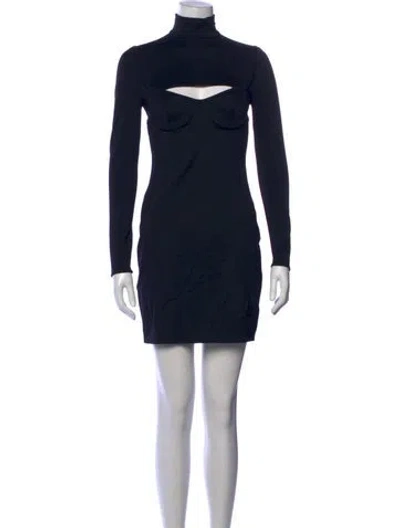 Pre-owned Prada 2022 Mini Dress In Black