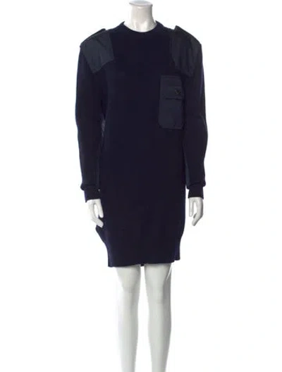 Pre-owned Prada 2022 Mini Dress In Blue