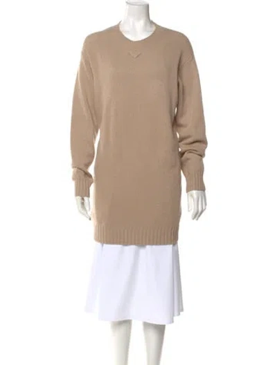 Pre-owned Prada 2022 Mini Dress In Neutral