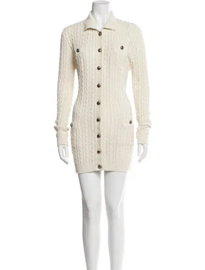 Pre-owned Prada 2022 Mini Dress In Neutral