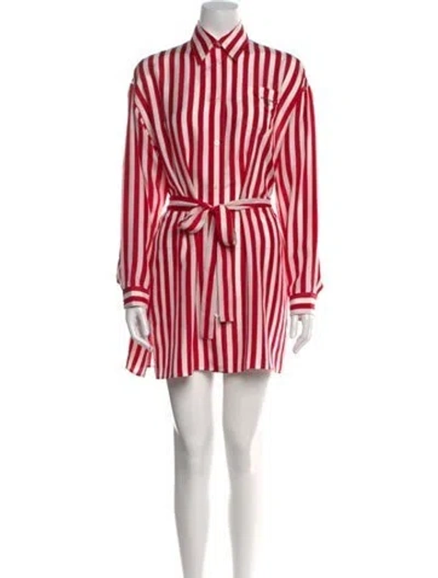 Pre-owned Prada 2022 Mini Dress In Red