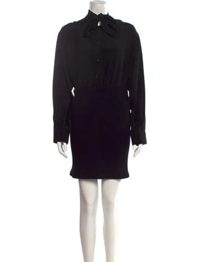 Pre-owned Prada 2022 Mini Dress W/ Tags In Black