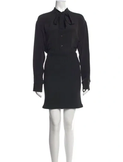 Pre-owned Prada 2022 Mini Dress W/ Tags In Black