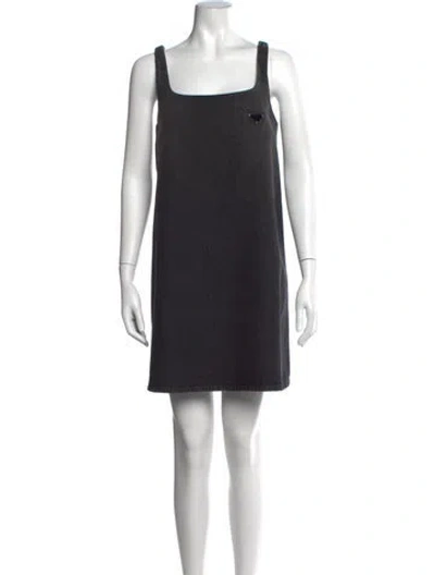 Pre-owned Prada 2022 Mini Dress W/ Tags In Grey
