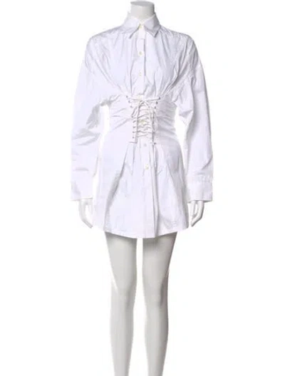 Pre-owned Prada 2022 Mini Dress In White