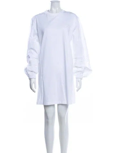 Pre-owned Prada 2022 Mini Dress In White