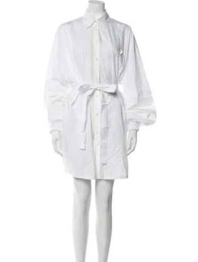 Pre-owned Prada 2022 Mini Dress In White