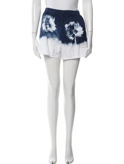 Pre-owned Prada 2022 Mini Shorts In Blue/white