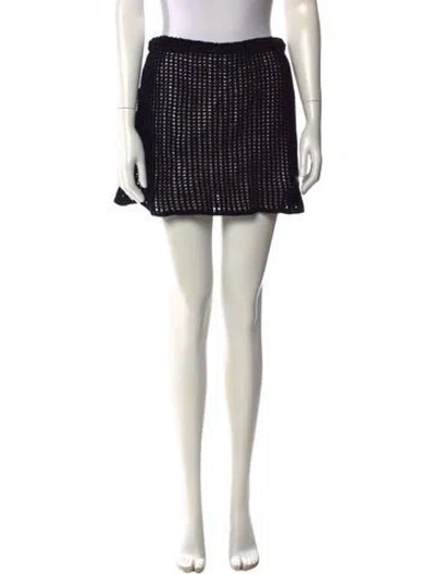 Pre-owned Prada 2022 Mini Skirt In Black