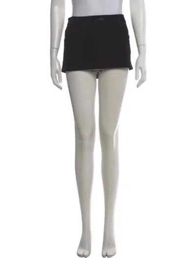Pre-owned Prada 2022 Mini Skirt In Black
