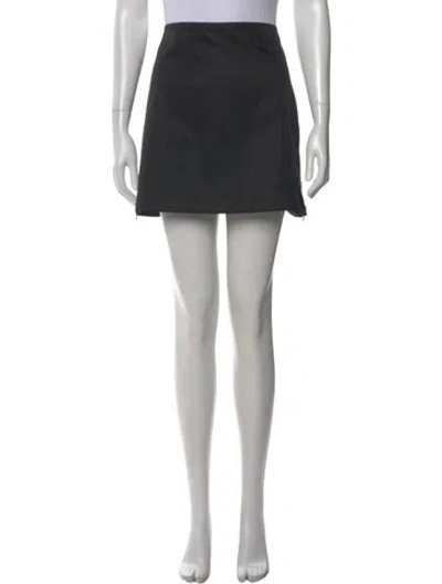 Pre-owned Prada 2022 Mini Skirt In Black