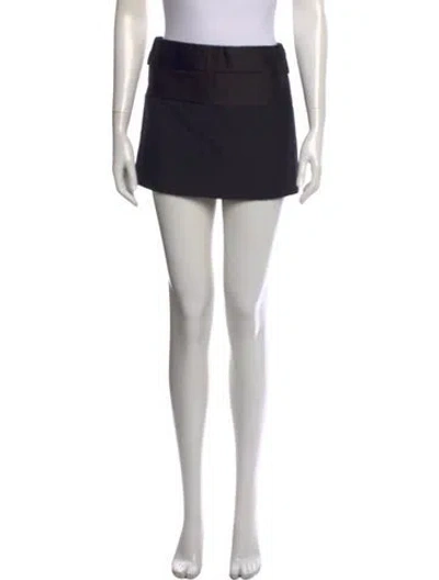 Pre-owned Prada 2022 Mini Skirt In Black