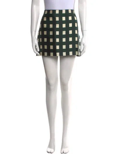 Pre-owned Prada 2022 Mini Skirt In Green