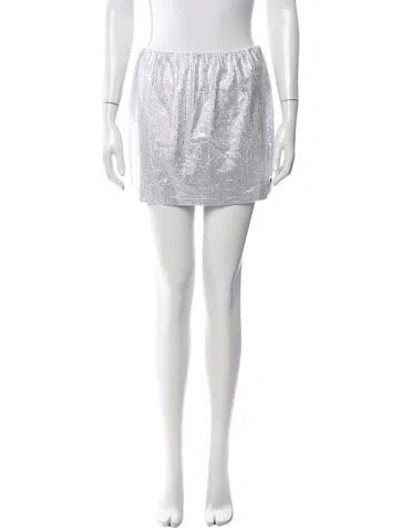 Pre-owned Prada 2022 Mini Skirt W/ Tags In White