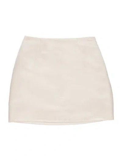 Pre-owned Prada 2022 Mini Skirt In White