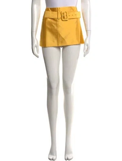 Pre-owned Prada 2022 Mini Skirt In Yellow