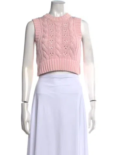 Pre-owned Prada 2022 Mock Neck Sweater In Pink