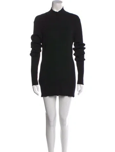 Pre-owned Prada 2022 Mock Neck Tunic In Black