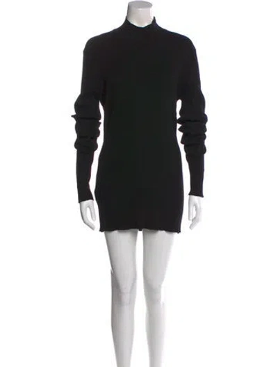 Pre-owned Prada 2022 Mock Neck Tunic In Black