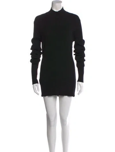 Pre-owned Prada 2022 Mock Neck Tunic In Black