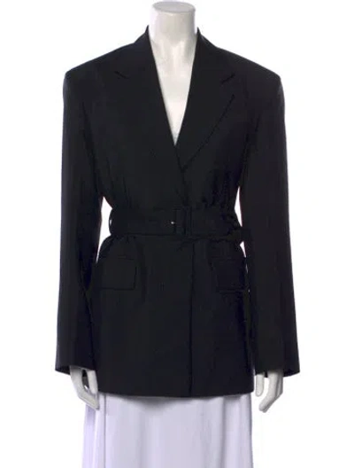 Pre-owned Prada 2022 Mohair Blazer In Black
