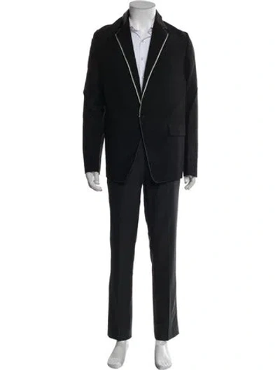 Pre-owned Prada 2022 Mohair Blazer In Black