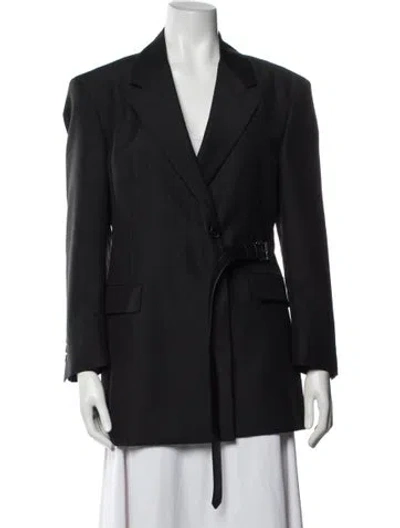 Pre-owned Prada 2022 Mohair Blazer In Black