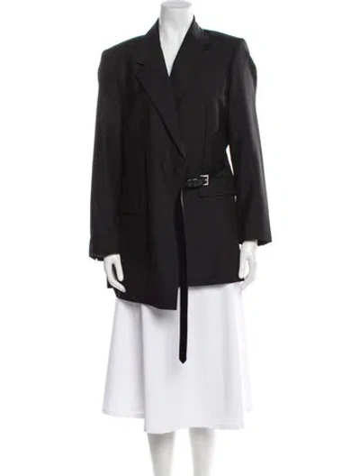 Pre-owned Prada 2022 Mohair Blazer In Gray