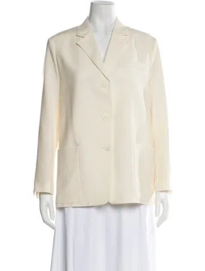 Pre-owned Prada 2022 Mohair Blazer In Neutral