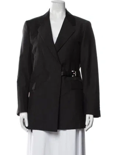 Pre-owned Prada 2022 Mohair Blazer W/ Tags In Black