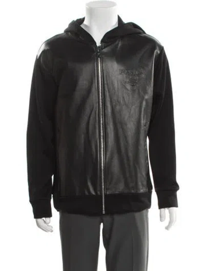 Pre-owned Prada 2022 Moto Jacket In Black