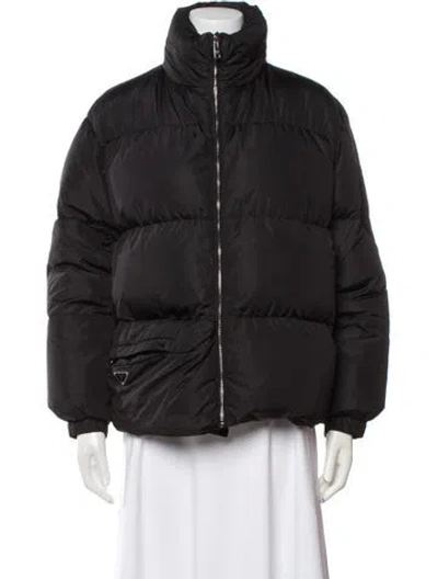 Pre-owned Prada 2022 Nylon Down Jacket In Black