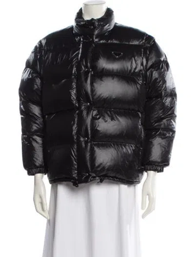 Pre-owned Prada 2022 Nylon Down Jacket In Black