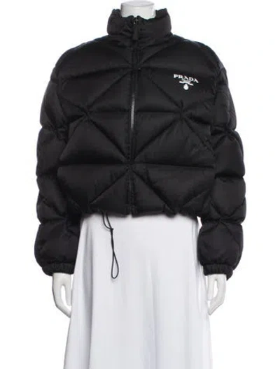 Pre-owned Prada 2022 Nylon Down Jacket In Black