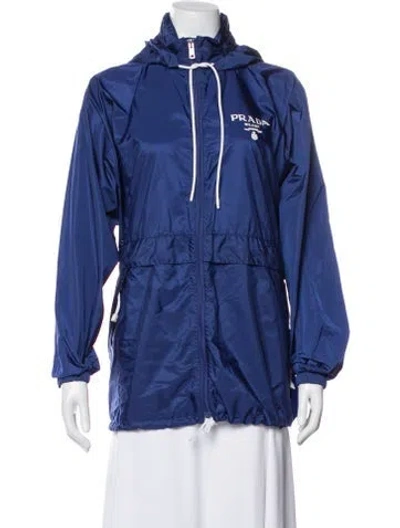 Pre-owned Prada 2022 Nylon Jacket In Blue