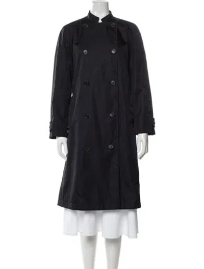 Pre-owned Prada 2022 Nylon Trench Coat In Black