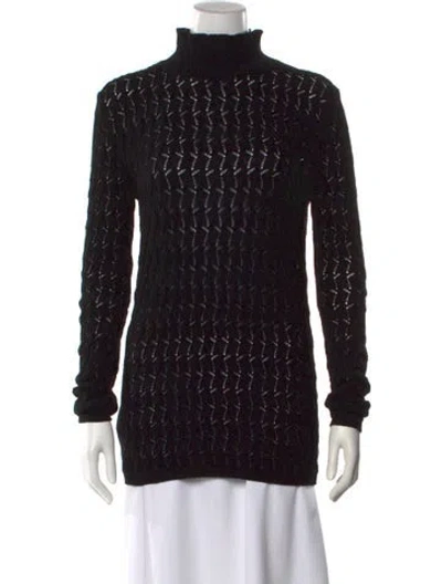 Pre-owned Prada 2022 Patterned Sweater In Black