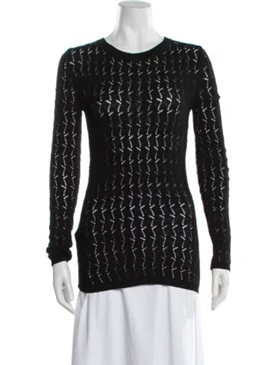 Pre-owned Prada 2022 Patterned Sweater In Black