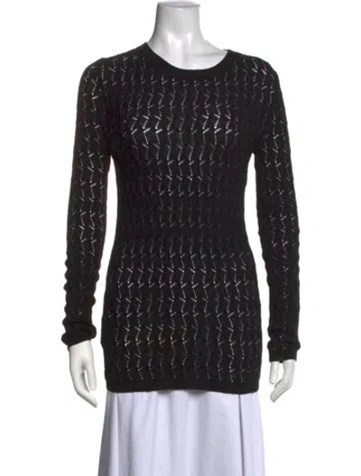 Pre-owned Prada 2022 Patterned Sweater In Black
