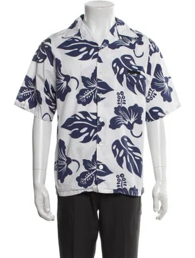 Pre-owned Prada 2022 Printed Shirt In White