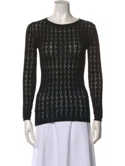 Pre-owned Prada 2022 Printed Sweater In Black