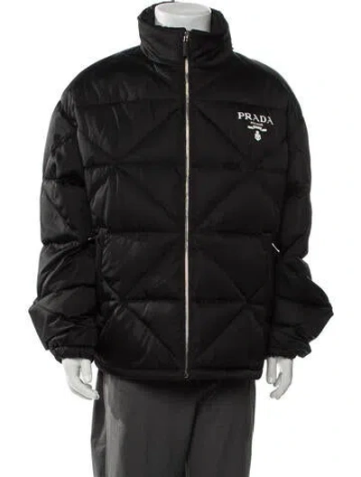 Pre-owned Prada 2022 Puffer Coat In Black