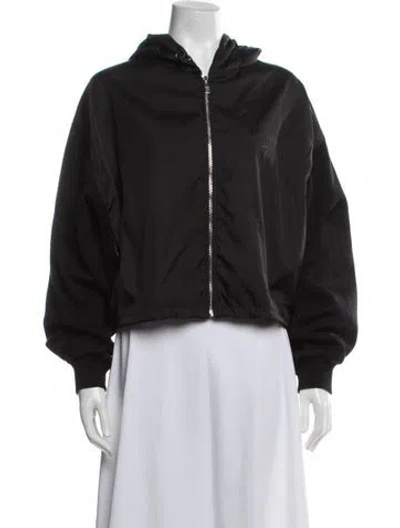 Pre-owned Prada 2022 Re-nylon Bomber Jacket In Black